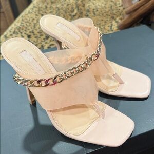 Chain-Detail Heels